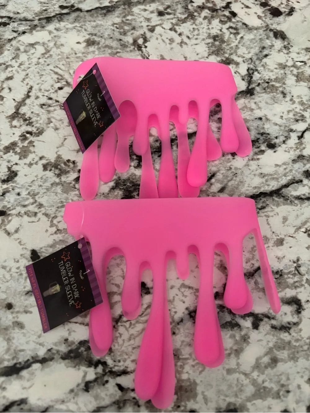 Target Bullseye Glow in the Dark Pink Drip Slime Sleeves - Pack of 2
